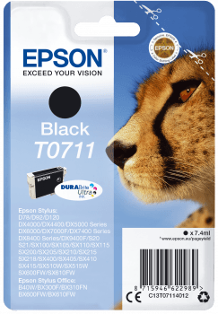 Epson| Cartuccia a getto d'inchiostro T0711 - Ghepardo - Nero