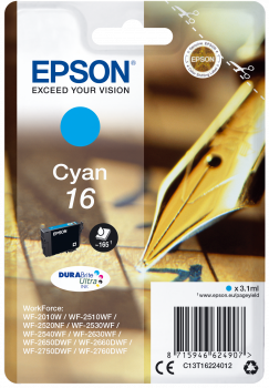 Epson| Cartuccia a getto d'inchiostro n.16 - Penna e Cruciverba - Ciano