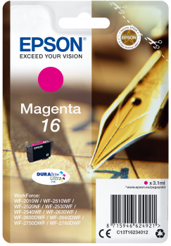 Epson| Cartuccia a getto d'inchiostro n.16 - Penna e Cruciverba - Magenta