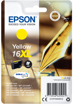 Epson| Cartuccia a getto d'inchiostro n.16XL - Penna e Cruciverba - Giallo