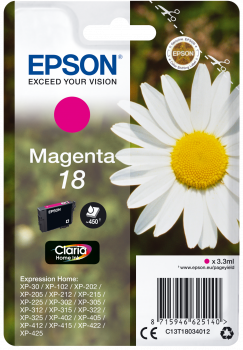Epson| Cartuccia a getto d'inchiostro n.18 - Margherite - Magenta