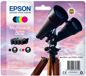 Epson| Multipack a getto d'inchiostro n.502 - Binocolo - 4 Colori