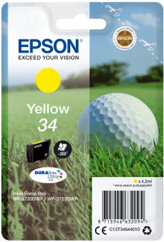 Epson| Cartuccia a getto d'inchiostro n.34 - Pallina da Golf-  Giallo