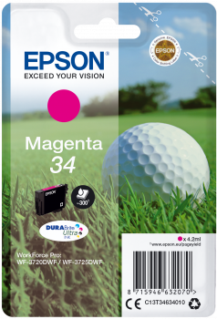 Epson| Cartuccia a getto d'inchiostro n.34 - Pallina da Golf-  Magenta