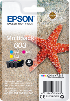 Epson| Multipack a getto d'inchiostro n.603 - Stella Marina - 4 Colori