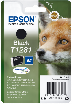 Epson| Cartuccia a getto d'inchiostro T1281 - Volpe - Nero Epson| Cartuccia a getto d'inchiostro T1281 - Volpe - Nero