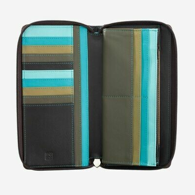 dudubags | Portafoglio Ustica Linea Colorful - Marrone Scuro
