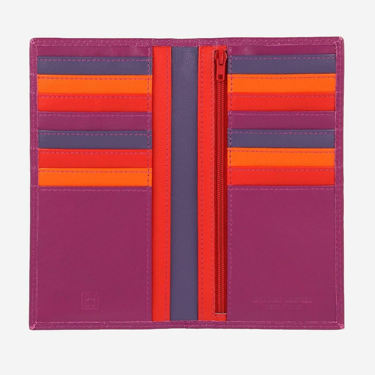 dudubags | Portafoglio pelle donna RFID ~ Vulcano Fucsia