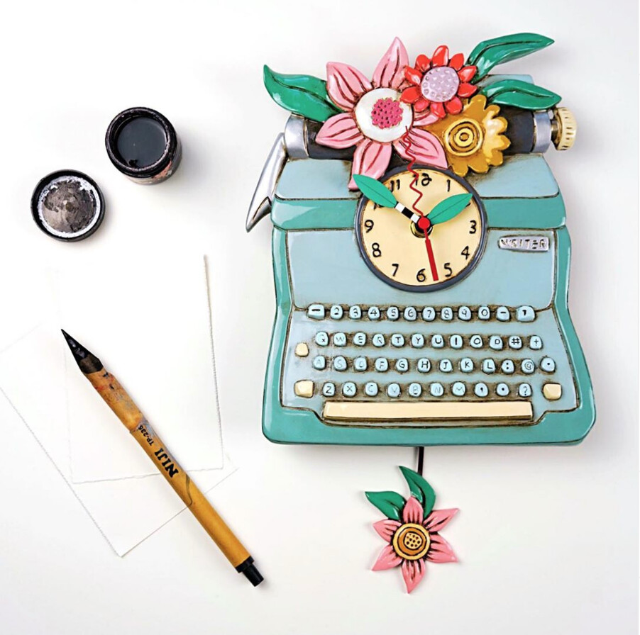 Orologio con pendolo - Macchina da Scrivere - Allen Design© |