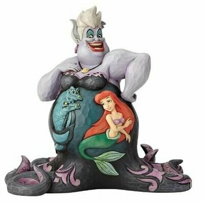 Statuina Ursula con scena Ariel 21 cm | Disney Tradition