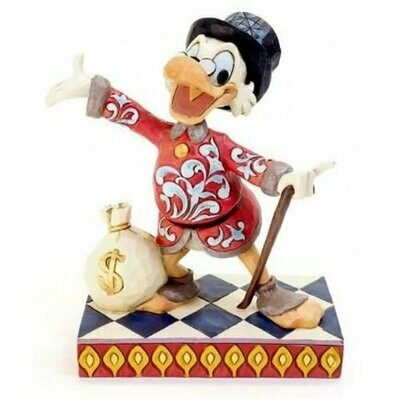 Statuina Zio Paperone con sacca di Dollari 16 cm  |  Disney© Traditions