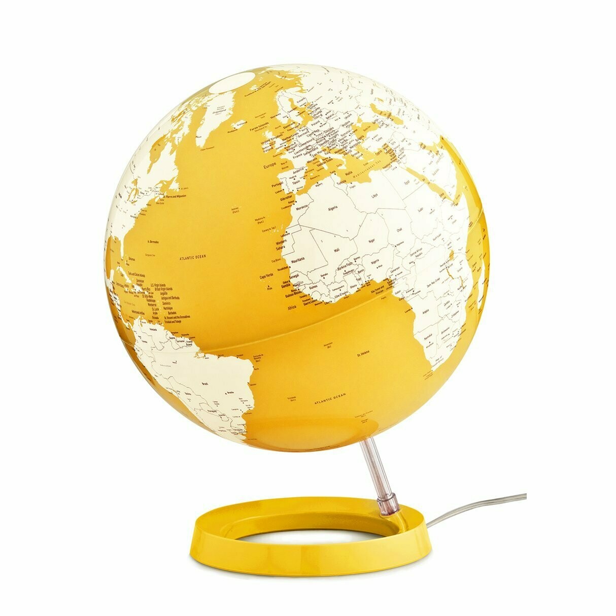 Mappamondo  Light & Colour - Yellow