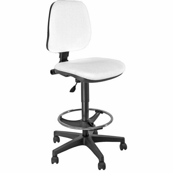 Sgabello sanificabile HYG - similpelle - Bianco