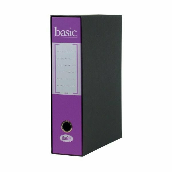 Raccoglitore Basic - Formato Protocollo - Dorso 8 cm - viola