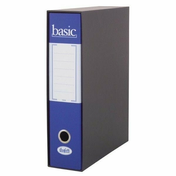 Raccoglitore Basic - Formato Protocollo - Dorso 8 cm - blu