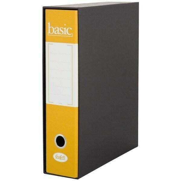 Raccoglitore Basic - Formato Protocollo - Dorso 8 cm - giallo
