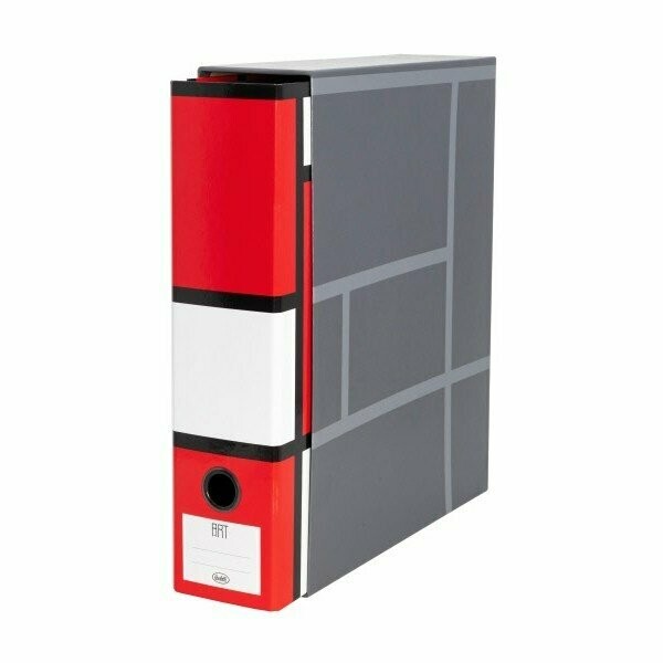 Raccoglitore Art - Formato Protocollo - Dorso 8 cm - rosso