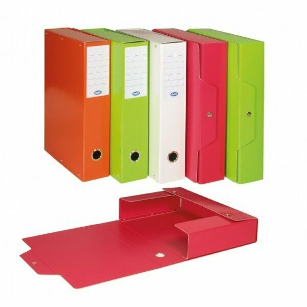 Scatola progetti con bottone - Dorso 5 cm - 35x25 cm - arancio Scatola progetti con bottone - Dorso 5 cm - 35x25 cm - arancio
