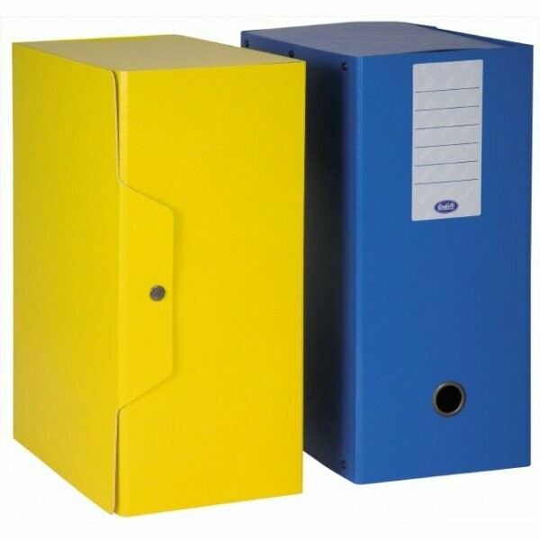Scatola progetti con bottone - Dorso 15 cm - 35x25 cm - blu Scatola progetti con bottone - Dorso 15 cm - 35x25 cm - blu