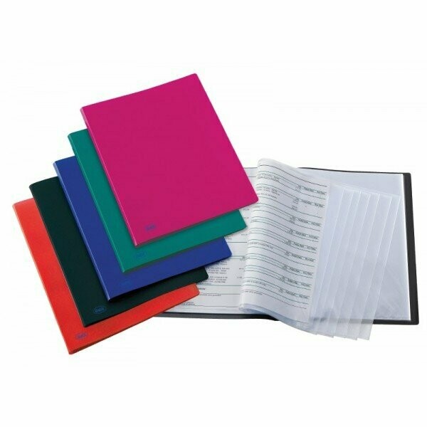 Portalistini Basic - Polipropilene - 80 buste - 30x22 cm - colori assortiti