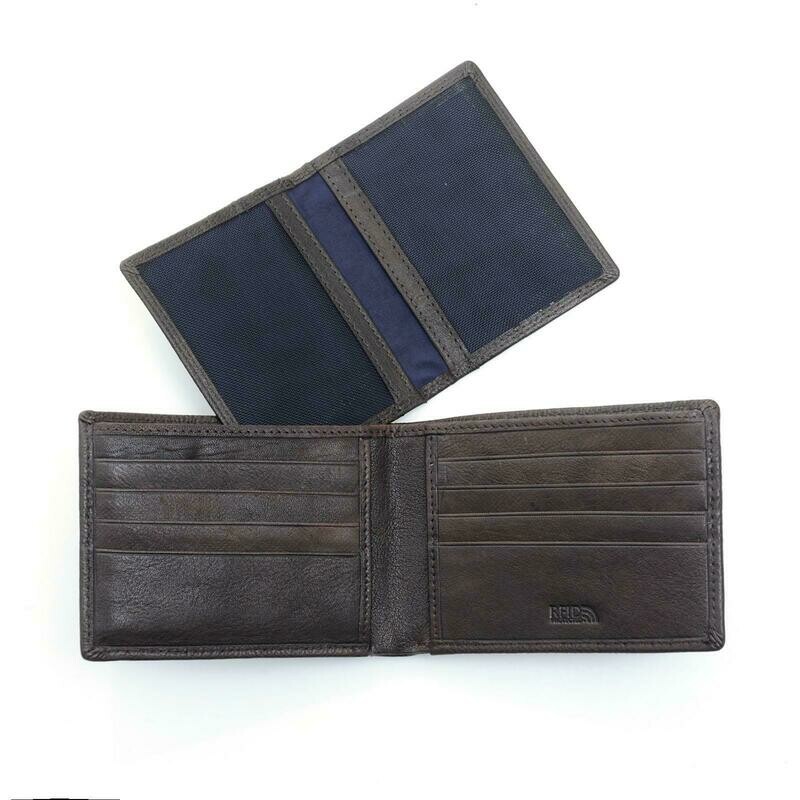 Spalding & Bros | Portafoglio Orizzonatale 16 Cc Oregon - Testa di Moro Spalding & Bros | Portafoglio Orizzonatale 16 Cc Oregon - Testa di Moro