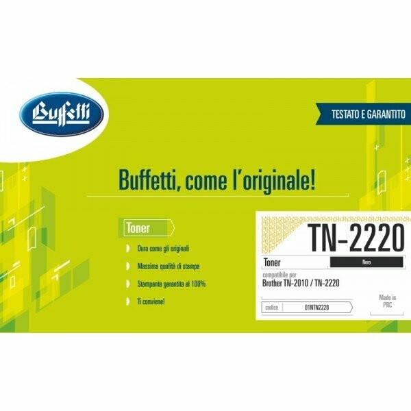 Brother Toner - Compatibile TN-2220 e TN-2010 - Nero