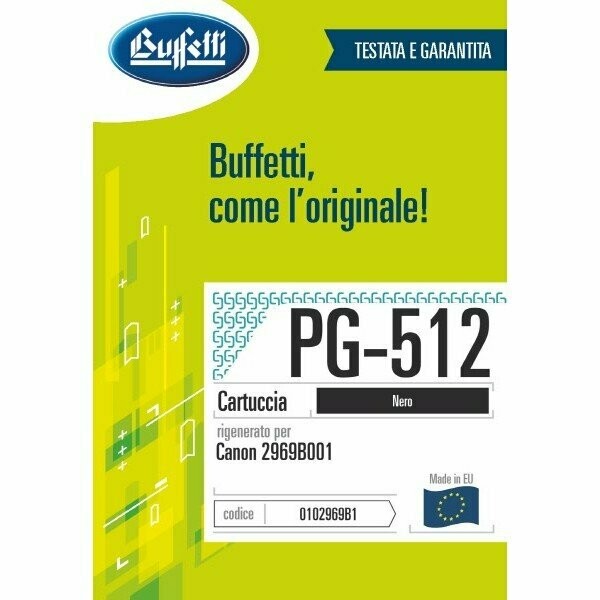 Canon Cartuccia ink jet - Compatibile PG-512 - Nero