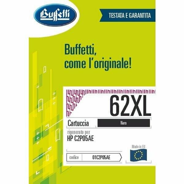 HP Cartuccia ink jet - Compatibile 62XL - Nero