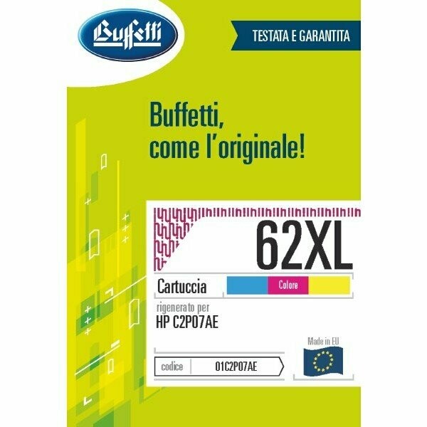 HP Cartuccia ink jet - Compatibile 62XL - 3 Colori