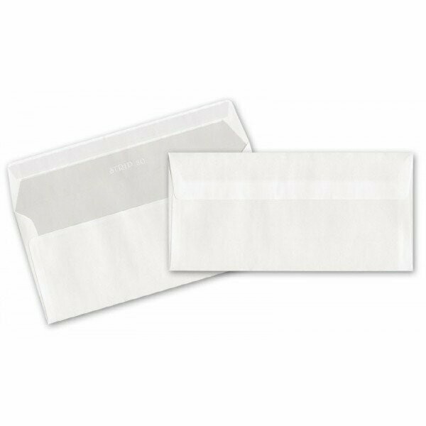 Buste commerciali senza finestra - Chiusura taglio a trapezio - 11x23 cm 70 g - conf. 50 pz.