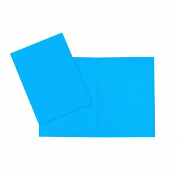 Cartelline semplici Arcobaleno - cartoncino - 190 g/mq - 34,5x24,5 cm - azzurro