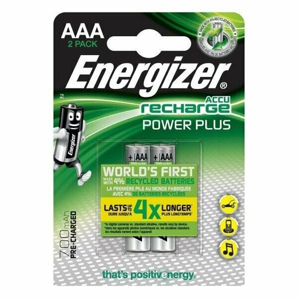 Energizer | Pile ricaricabili - ministilo AAA - conf. 2 pile