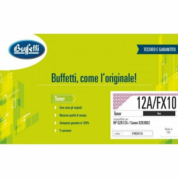 HP Toner - Compatibile 12A/FX10 - Nero