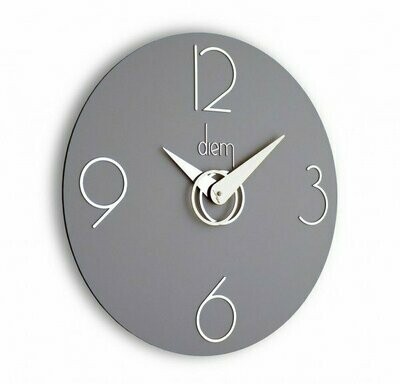 Incantesimo Design© | DIEM - Orologio da Parete - Grigio
