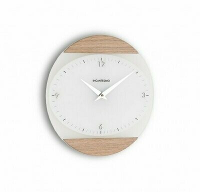 Incantesimo Design© | LOGICAL - Orologio da Parete - Rovere Sbiancato