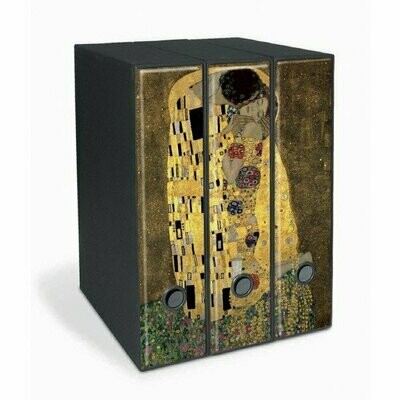 Set 3 raccoglitori Image - Formato Protocollo - Dorso 8 cm - Gustav Klimt - Il bacio