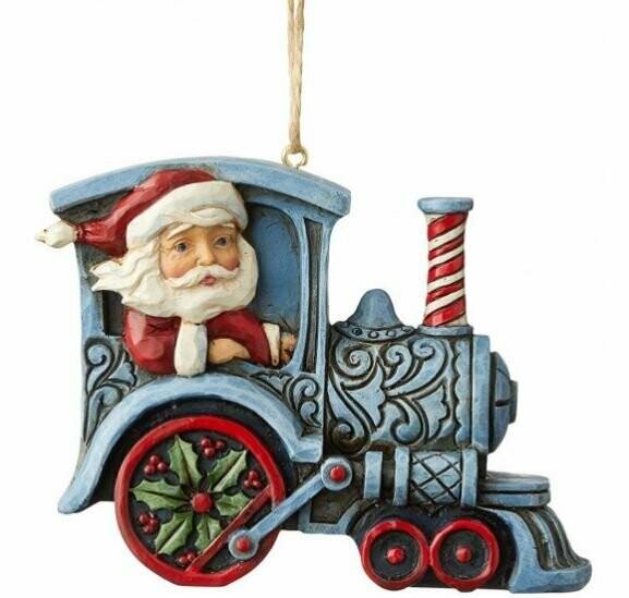 Jimshore| Ornamento Babbo in Trenino