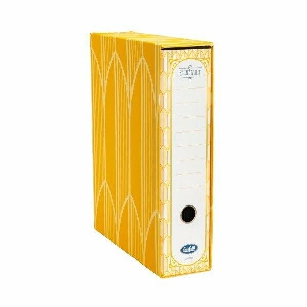 Raccoglitore Secretaire - Formato Protocollo - Dorso 8 cm - Giallo