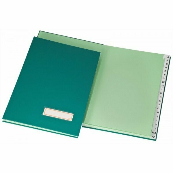 Classificatore alfabetico A-Z - 34x24,5 cm - verde