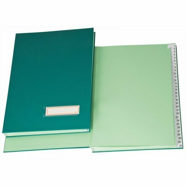 Classificatore numerico 1-31 - 34x24,5 cm - verde