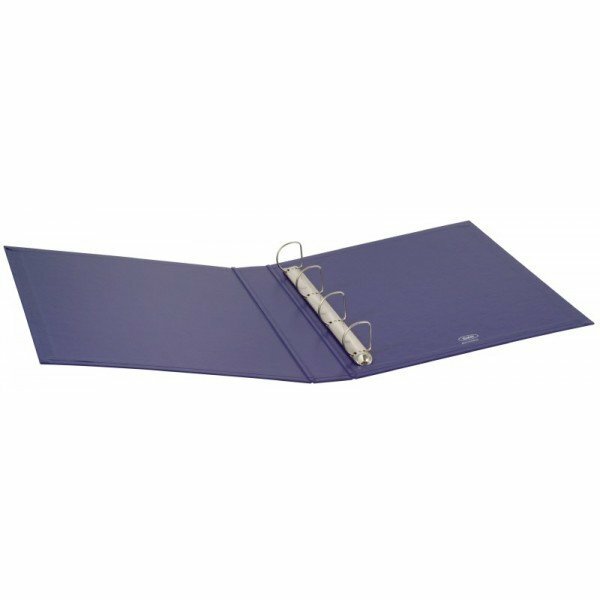 Cartella personalizzabile Dual Pocket - 4 anelli a D - Diametro 30 mm - blu