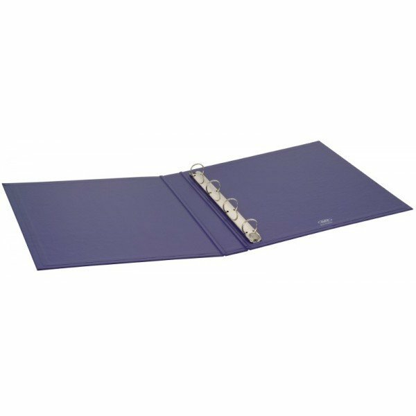 Cartella personalizzabile Dual Pocket - 4 anelli tondi - Diametro 25 mm - bianco