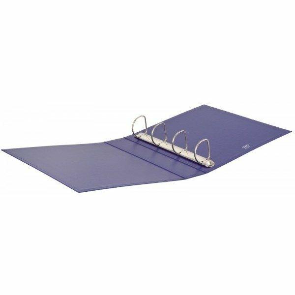Cartella personalizzabile dorso 7,5 cm Dual Pocket - 4 anelli a D - Diametro 50 mm - bianco