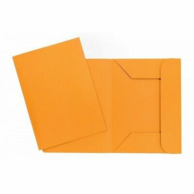 Cartelline 3 lembi Arcobaleno - cartoncino - 190 g/mq - 33,5x24,5 cm - arancio