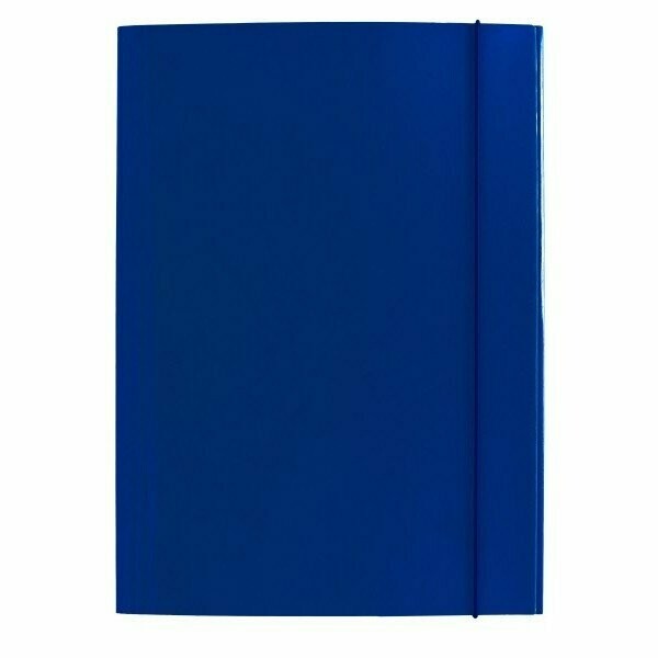 Cartellina con elastico - cartoncino lucido - 33x24 cm - blu Cartellina con elastico - cartoncino lucido - 33x24 cm - blu