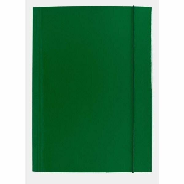 Cartellina con elastico - cartoncino lucido - 33x24 cm - verde Cartellina con elastico - cartoncino lucido - 33x24 cm - verde