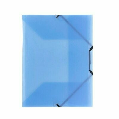 Cartellina con elastico angolare - polipropilene - 29,7x21 cm - blu