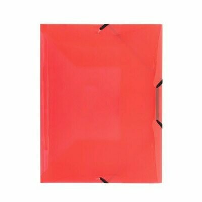 Cartellina con elastico angolare - polipropilene - 29,7x21 cm - rosso