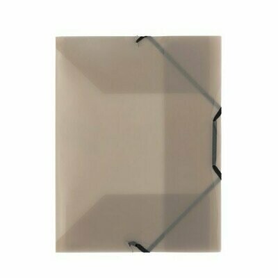Cartellina con elastico angolare - polipropilene - 29,7x21 cm - grigio