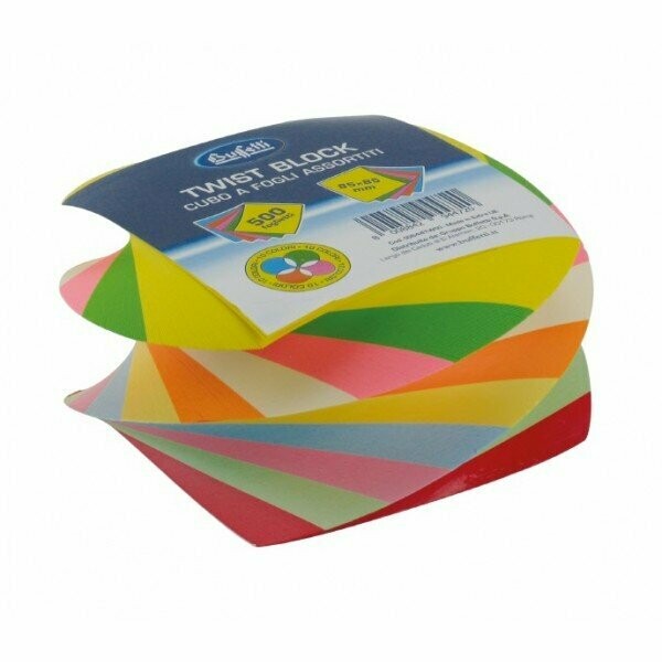 Cubo Twist colorato 500ff 85X85mm